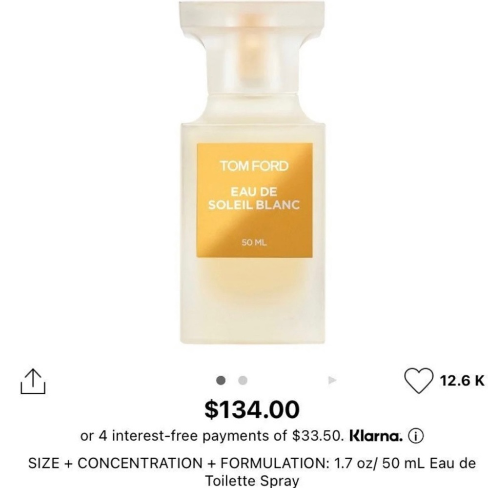 Tom Ford eau de soleil blanc 50 ml